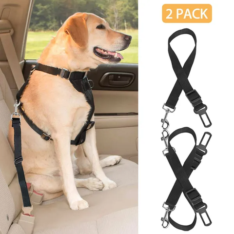 Orbly SafeRide™ Adjustable Dog Seat Belt (2-Pack)