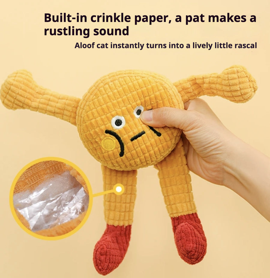 Orbly PurrPlay™ Squeaky Catnip Toy Set — Interactive Plush Chew Toys
