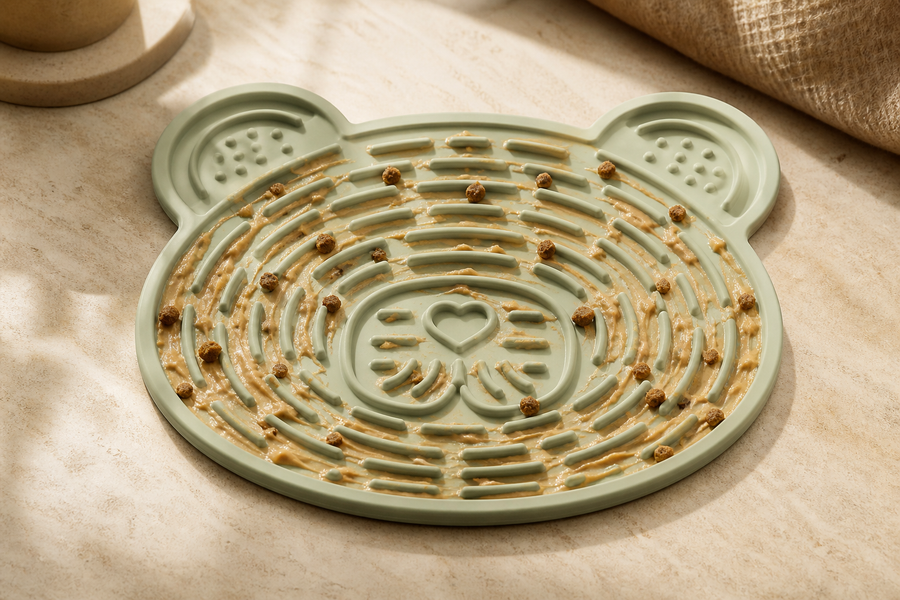 Orbly LickPad™ Enrichment Mat – Sage Green variant