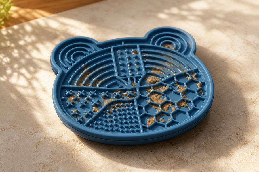 Orbly LickPad™ Enrichment Mat – Ocean Blue variant