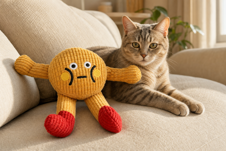 Orbly PurrPlay™ Squeaky Catnip Toy Set interactive plush chew toy for cats