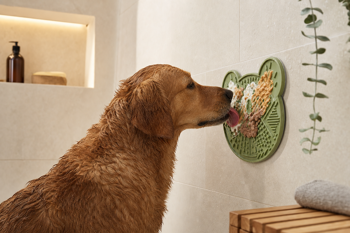 Orbly LickPad Enrichment Mat – suction bath and grooming use