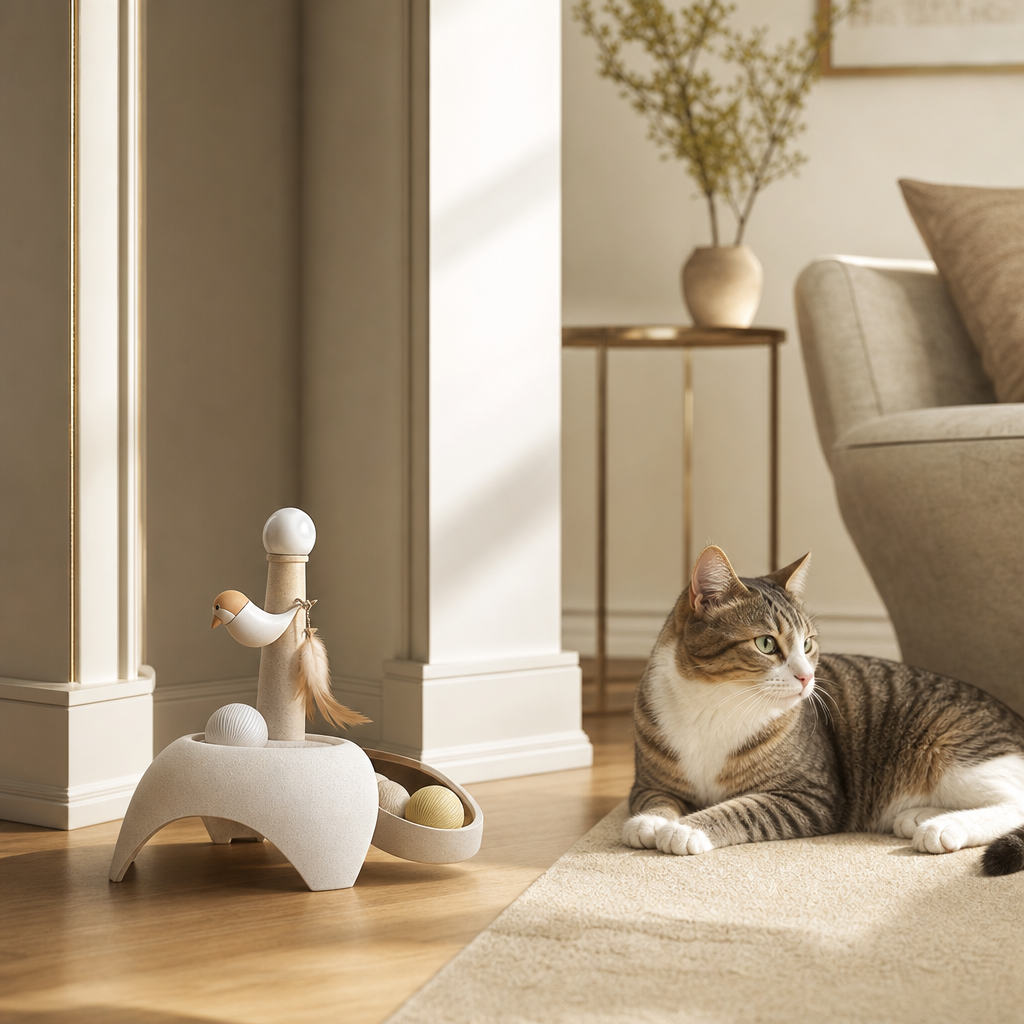 Orbly Birdie — Interactive Cat Entertainment Set — design for pet parents