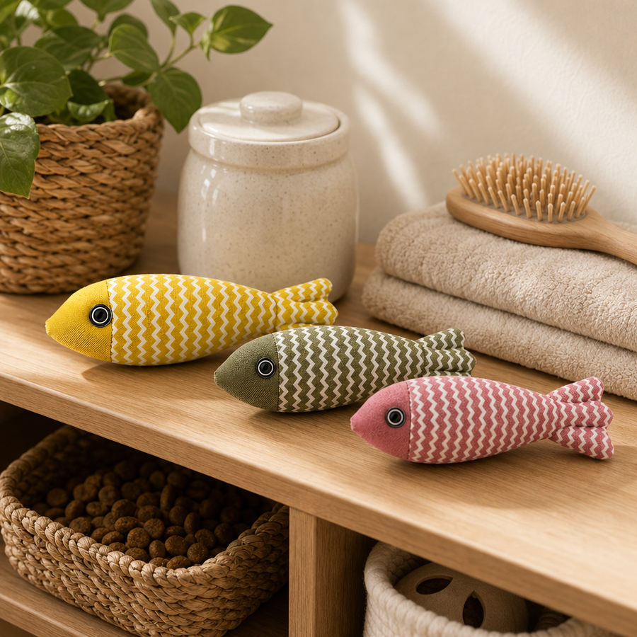 Pet Mint Fish Catnip Toy — All Ages - SB4