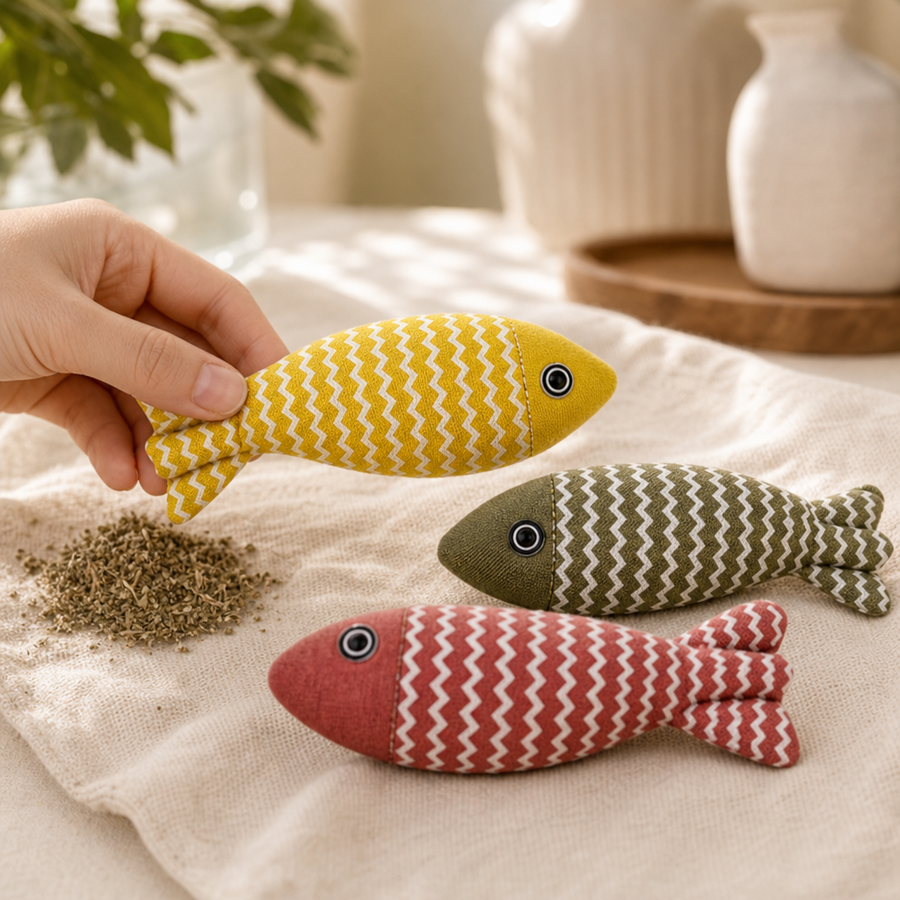 Pet Mint Fish Catnip Toy — All Ages - SB2