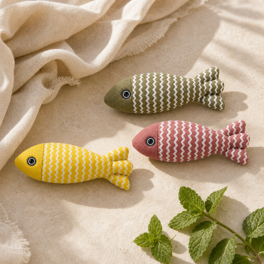 Pet Mint Fish Catnip Toy — All Ages - G4