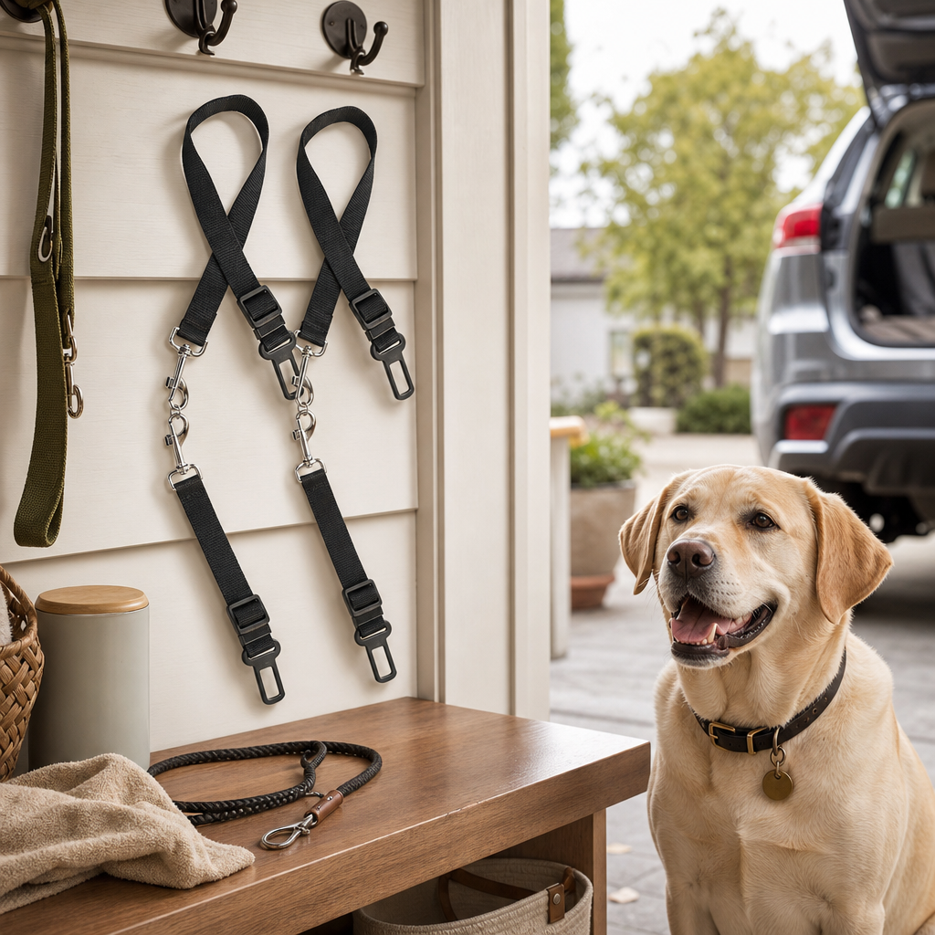 Orbly SafeRide™ Adjustable Dog Seat Belt (2-Pack) - SB1