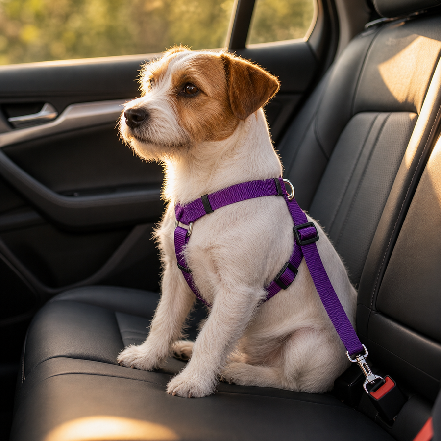 Orbly BeltSafe™ Adjustable Dog Car Safety Belt — Universal Seat Belt Restraint - G3