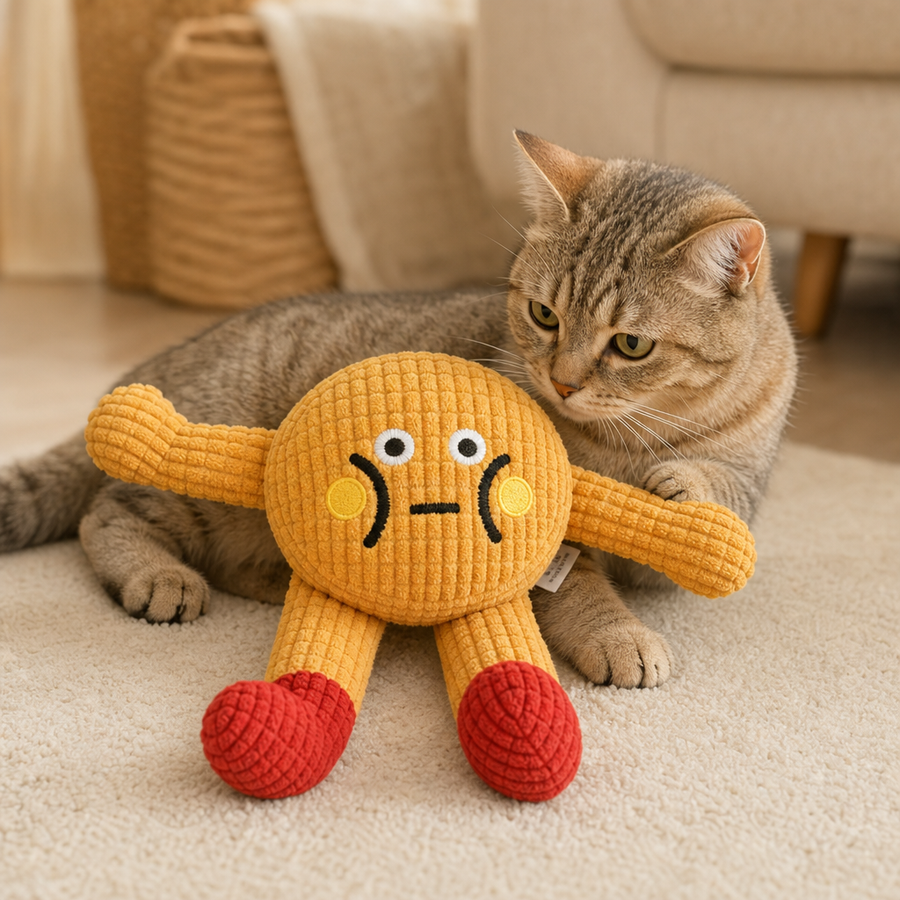 Orbly PurrPlay™ Squeaky Catnip Toy Set — Interactive Plush Chew Toys - G3