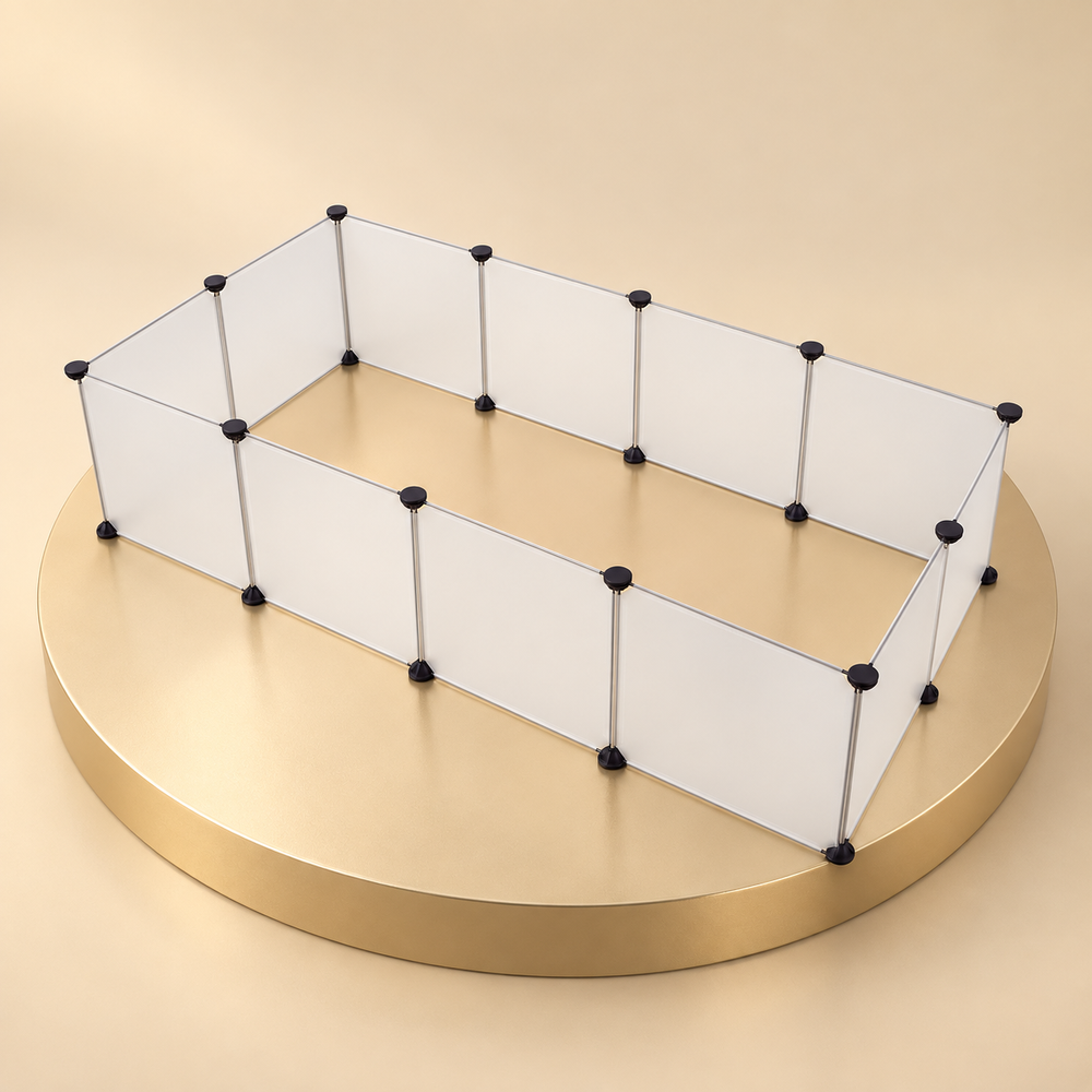 Modular Small Pet Playpen, Translucent Panels
