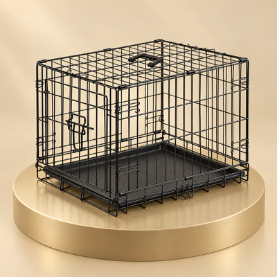 Foldable Metal Dog Crate, 18 in