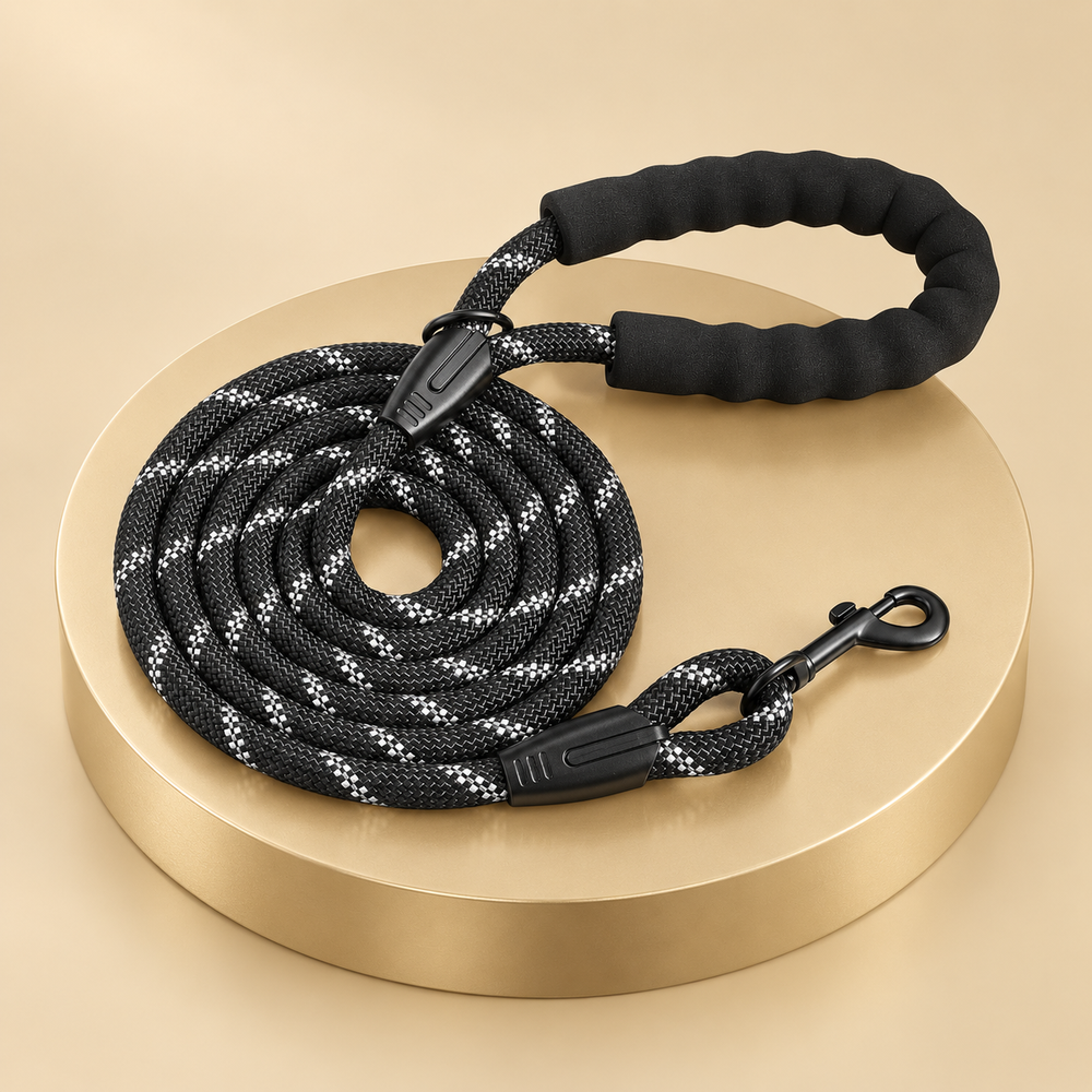 Reflective Rope Dog Leash, 6 ft