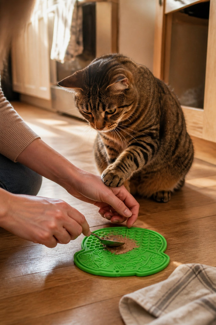 Nala — Lick mat, spread slowly